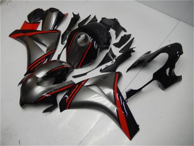 2008-2011 Grey Red Glossy Black Honda CBR1000RR Motorcycle Fairing