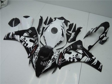 2008-2011 White Glossy Black Honda CBR1000RR Abs Fairings