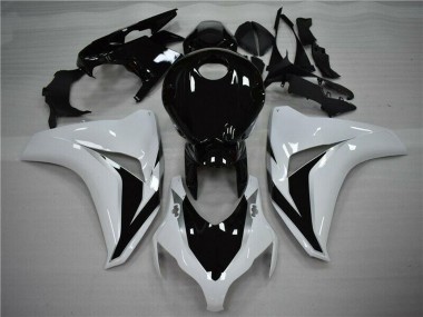 2008-2011 White Glossy Black Honda CBR1000RR Bike Fairings