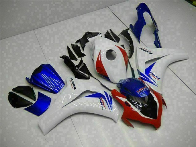 2008-2011 White Red Blue HRC Honda CBR1000RR Bike Fairings