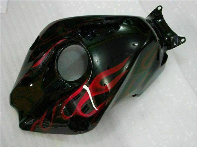 2008-2011 Glossy Black Red Flame Honda CBR1000RR Motorcycle Fairing Kits
