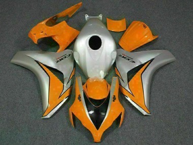 2008-2011 Silver Orange Honda CBR1000RR Motorcycle Fairings