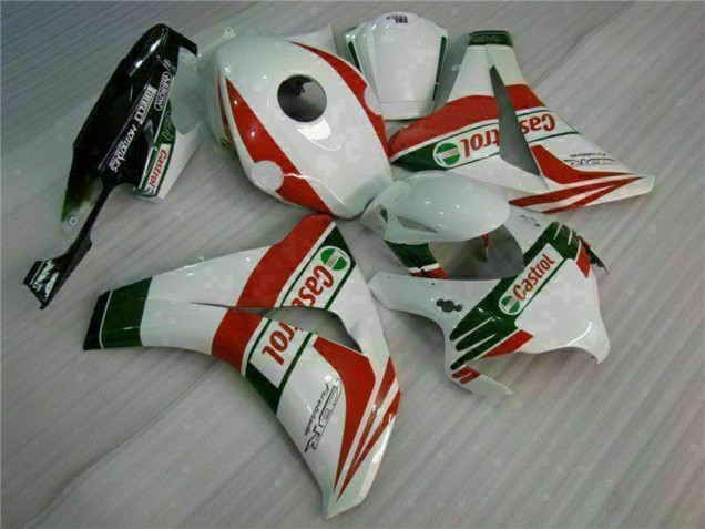 2008-2011 White Red Green Castrol Honda CBR1000RR Motorcycle Fairings