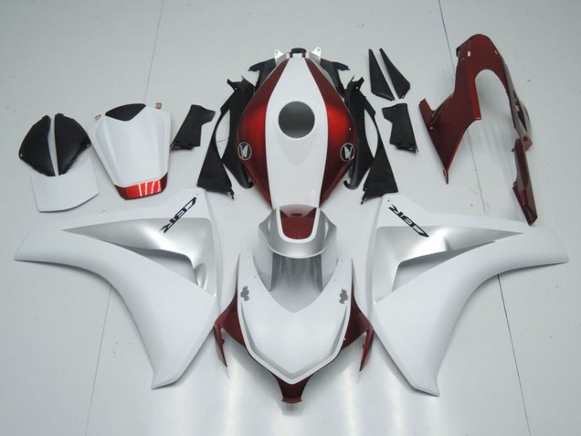 2008-2011 White Silver Candy Red Honda CBR1000RR Motorcycle Fairings