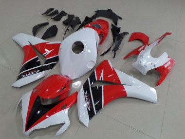 2008-2011 White Red Glossy Black Honda CBR1000RR Motorcycle Fairings Kits