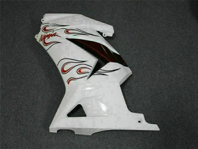 2008-2012 White Red Kawasaki EX250 Motorcycle Fairings