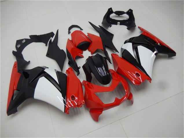 2008-2012 Red White Black Kawasaki EX250 Motorcycle Fairings