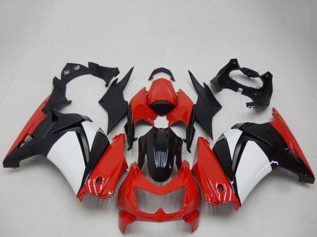 2008-2012 Red White Black Kawasaki EX250 Motorcycle Fairings