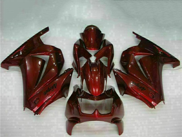 2008-2012 Maroon Red Kawasaki EX250 Motorcycle Fairings