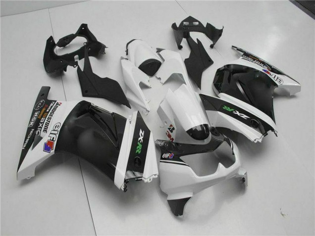 2008-2012 White Black Green Kawasaki EX250 Motorcycle Fairings