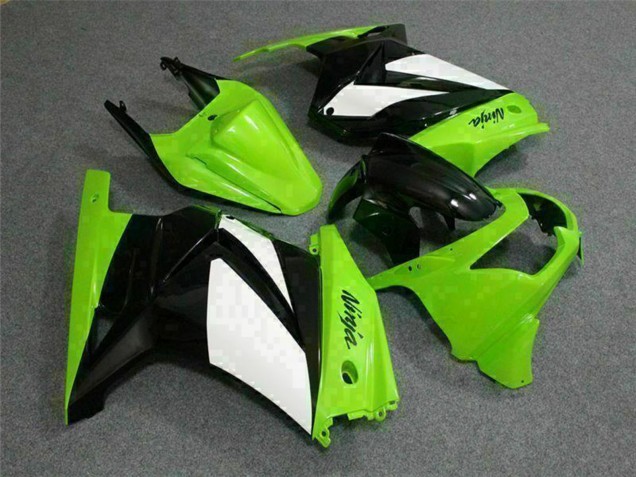 2008-2012 Green White Black Kawasaki EX250 Motorcycle Fairings