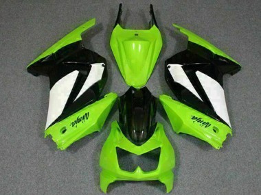 2008-2012 Green White Black Kawasaki EX250 Motorcycle Fairings