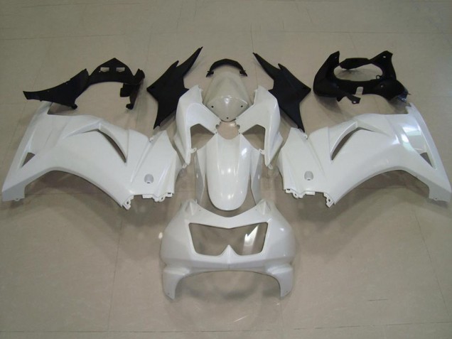 2008-2012 White Kawasaki ZX250R Motorcycle Fairings