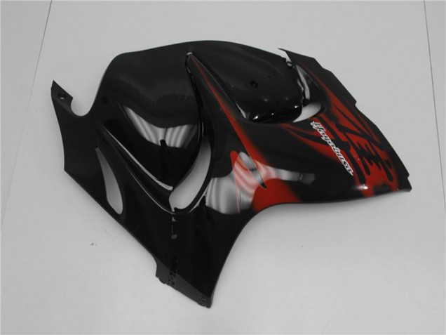 2008-2020 Glossy Black Red Suzuki GSXR 1300 Hayabusa Motorcycle Fairings