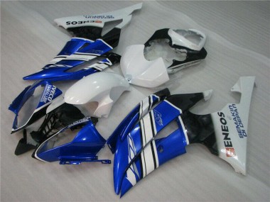 2008-2016 White Blue Black ENEOS Semakin Didepan Yamaha YZF R6 Motorcycle Fairings