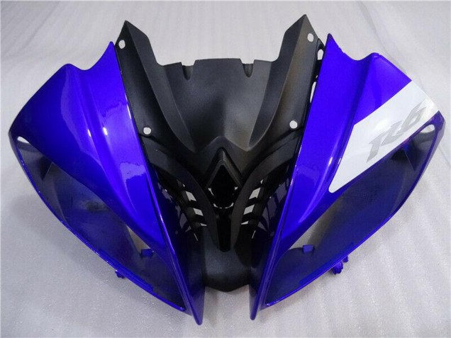 2008-2016 White Blue Matte Black Yamaha YZF R6 Motorcycle Fairings