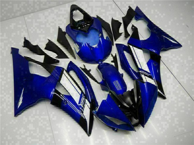 2008-2016 Blue White Yamaha YZF R6 Motorcycle Fairings