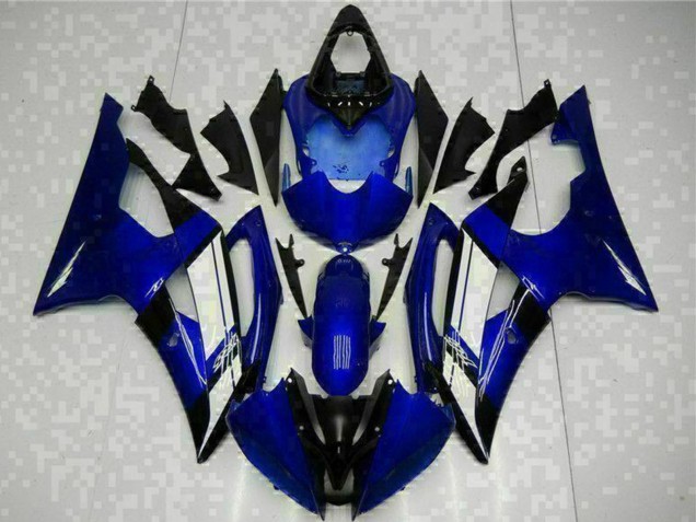 2008-2016 Blue White Yamaha YZF R6 Motorcycle Fairings