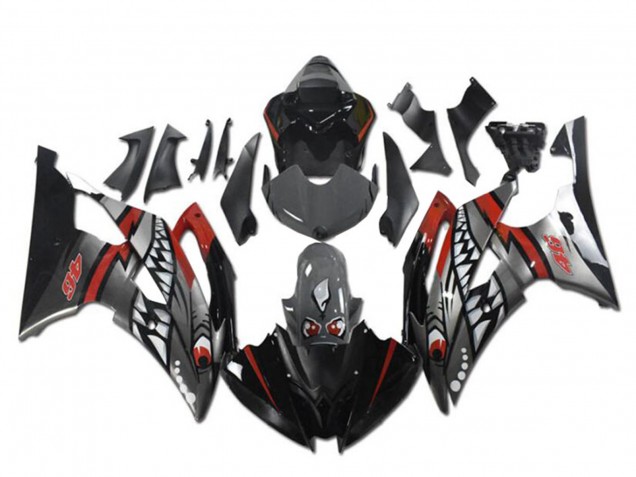 2008-2016 Red Silver Grey Shark Yamaha YZF R6 Motorcycle Fairings