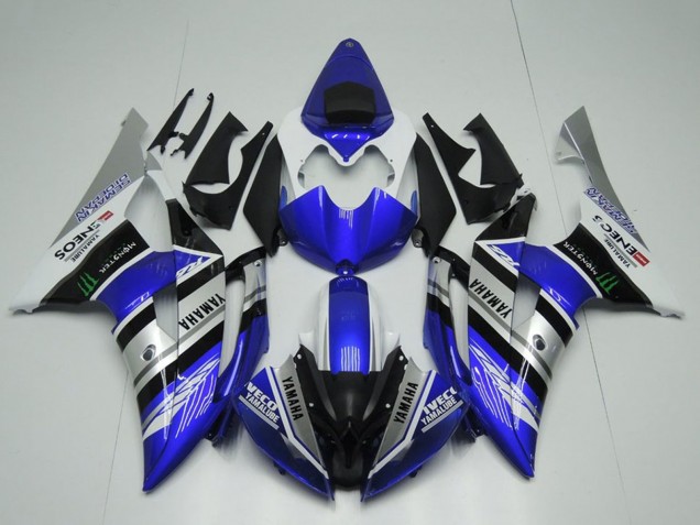 2008-2016 White Blue Silver Black Monster ENEOS Yamalube Semakin Didepan Yamaha YZF R6 Motorcycle Fairings