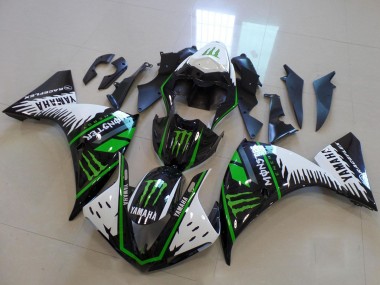 2009-2011 White Blue Black Green Monster Yamaha YZF R1 Motorcycle Fairings