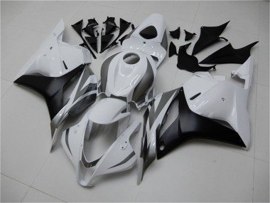 2009-2012 White Grey Matte Black Honda CBR600RR Motorcycle Fairing