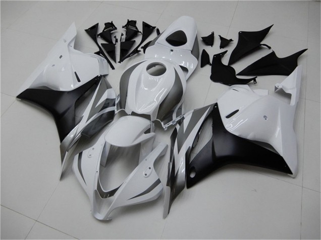 2009-2012 White Grey Matte Black Honda CBR600RR Motorcycle Fairing