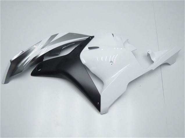 2009-2012 White Grey Matte Black Honda CBR600RR Motorcycle Fairing
