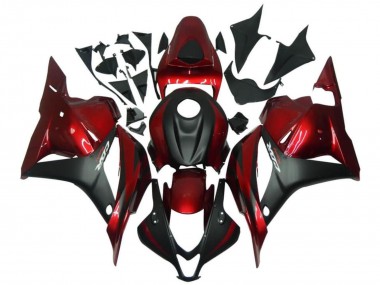 2009-2012 Red Matte Black Honda CBR600RR Motorcycle Fairings