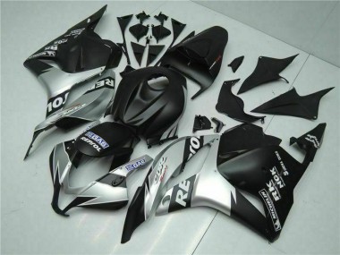 2009-2012 Silver Matte Black Repsol Honda CBR600RR Motorcycle Fairings