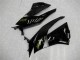 2009-2012 Glossy Black Gold Ninja Kawasaki ZX6R Motorcycle Fairings