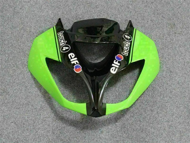2009-2012 Green Glossy Black Elf Touch4 Bridgestone Kawasaki ZX6R Motorcycle Fairings