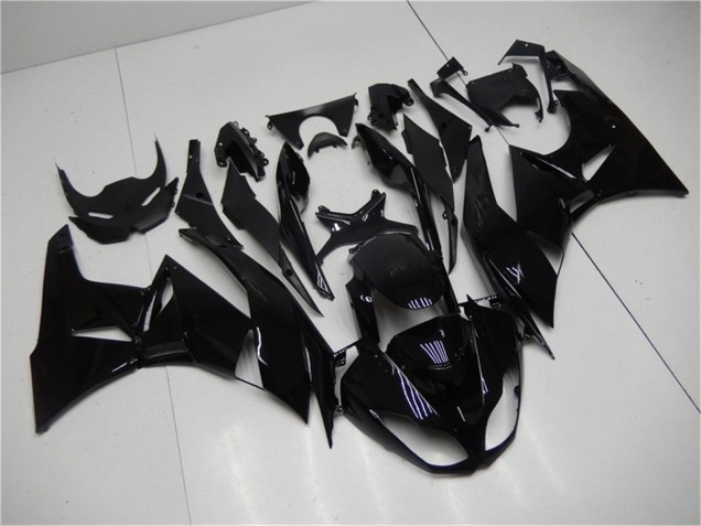 2009-2012 Glossy Black Kawasaki ZX6R Motorcycle Fairings