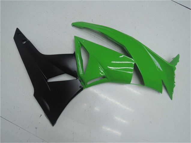 2009-2012 Green Glossy Black Kawasaki ZX6R Motorcycle Fairing Kits