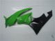 2009-2012 Green Glossy Black Kawasaki ZX6R Motorcycle Fairing Kits