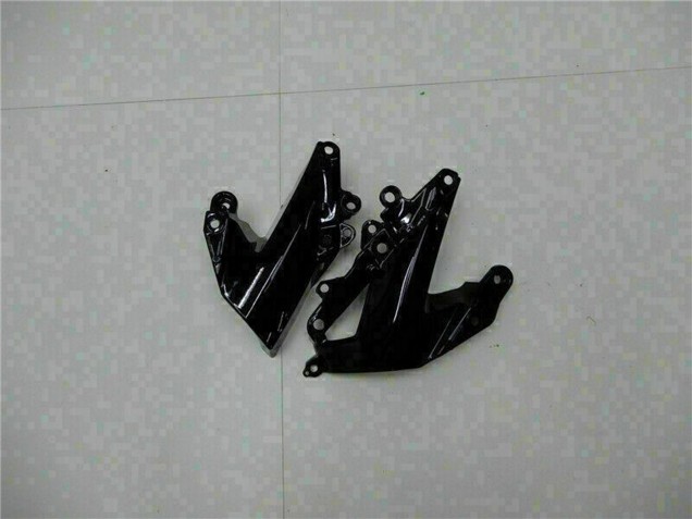 2009-2012 Glossy Black Green Kawasaki ZX6R Motorcycle Fairings