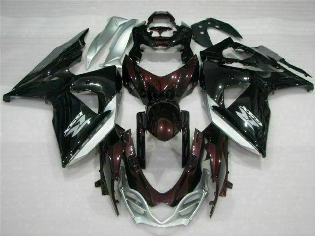 2009-2016 Glossy Black Silver White Suzuki GSXR 1000 Motorcycle Fairings