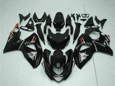 2009-2016 Glossy Black Red Beacon Motul Suzuki GSXR 1000 Motorcycle Fairings