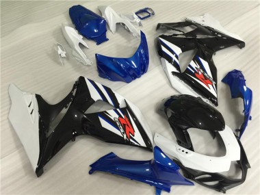 2009-2016 White Blue Black Suzuki GSXR 1000 Full Motorcycle Fairing Kits