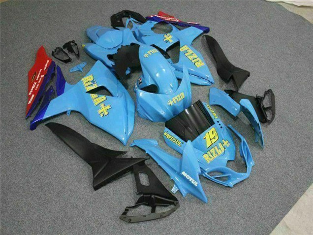 2009-2016 Blue Yellow Rizla 19 Red Suzuki GSXR 1000 Motorcycle Fairings