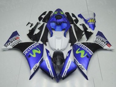 2012-2014 Blue White Black Green MoviStar Yamalube ENEOS Yamaha YZF R1 Motorcycle Fairings