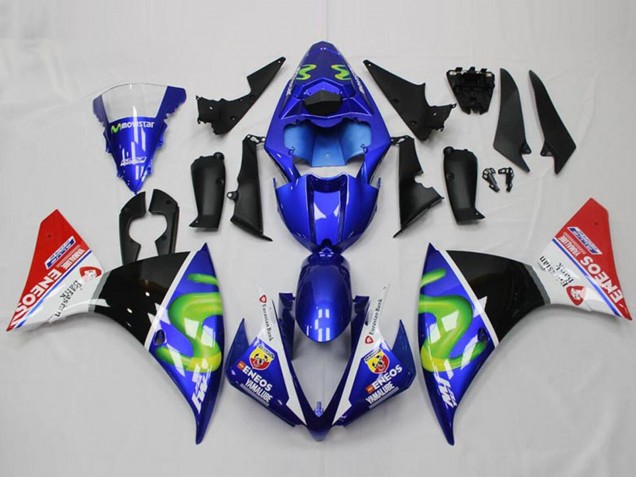 2012-2014 Blue White Red Glossy Black Green ENEOS Yamalube Yamaha YZF R1 Motorcycle Fairings