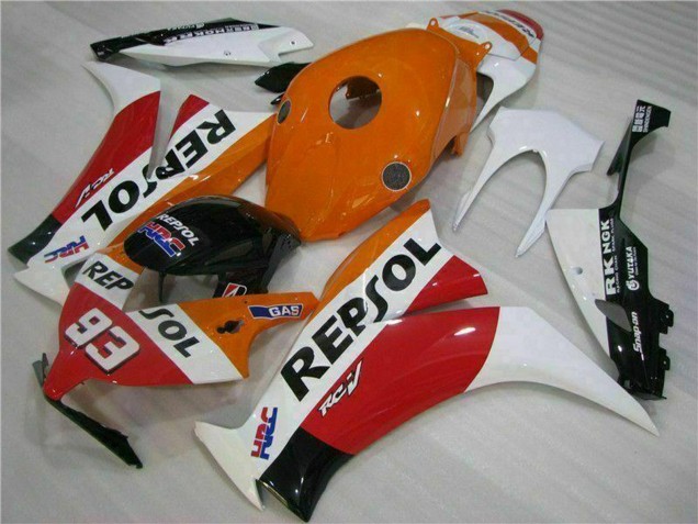 2012-2016 White Orange Red Glossy Black HRC Repsol 93 Honda CBR1000RR Motorcycle Fairing