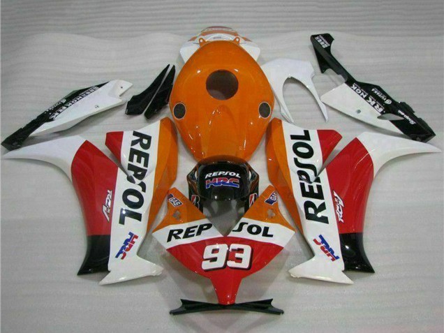 2012-2016 White Orange Red Glossy Black HRC Repsol 93 Honda CBR1000RR Motorcycle Fairing