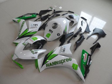 2012-2016 White Green Glossy Black Hannspree Honda CBR1000RR Motorcycle Fairings