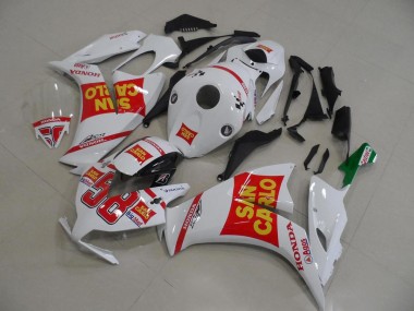 2012-2016 White Red Yellow San Carlo Honda CBR1000RR Motorcycle Fairing