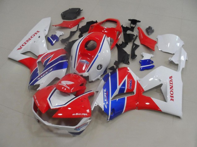 2013-2023 White Red Blue TT Legend Honda CBR600RR Motorcycle Fairings