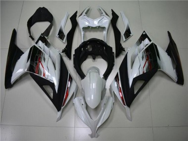2013-2024 White Red Black Kawasaki Ninja 300 EX300R Motorcycle Fairing