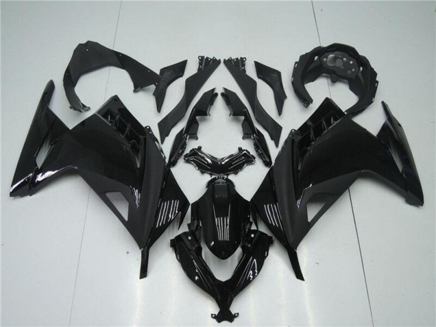 2013-2024 Glossy Black Matte Black Kawasaki Ninja 300 EX300R Motorcycle Fairings