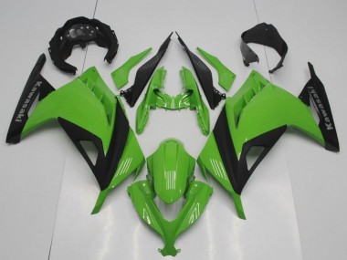 2013-2018 Green Matte Black OEM Style Kawasaki ZX300R Motorcycle Fairings